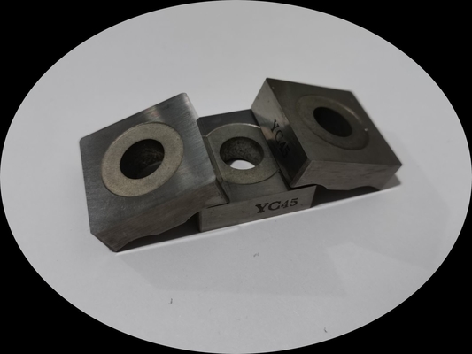 YC45 Carbide Mining إدراجات فضية اللون باستخدام الحاسب الآلي شفرة القطع للصلب المصبوب